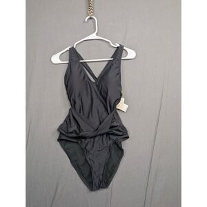 BCA Bathing Suit One Piece Black Size Medium Removable Cups